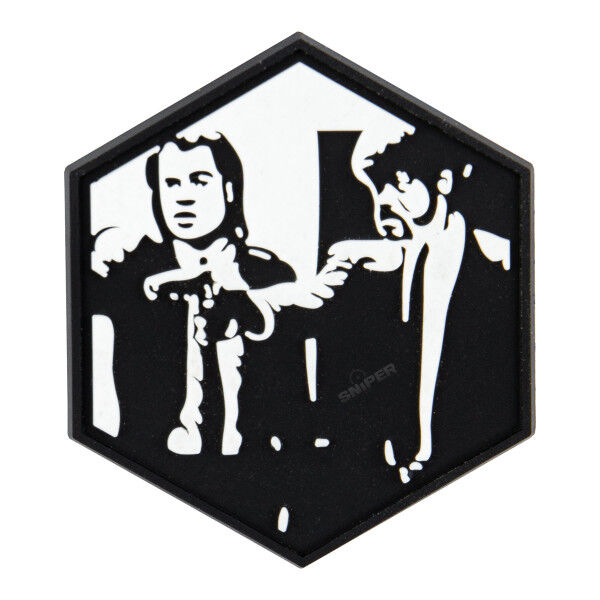 Hexagon 3D PVC Patch Pulp Fiction - Bild 1