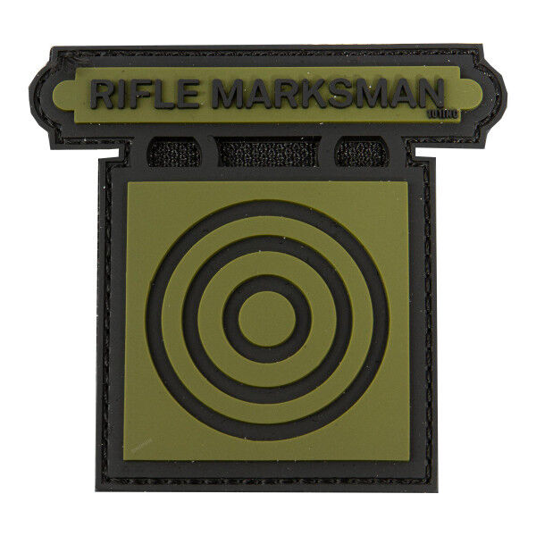 3D PVC Patch Rifle Marksman, green - Bild 1