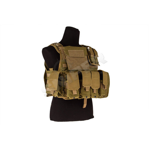 MOLLE Plate Carrier with Pouch Set, Khaki - Bild 1