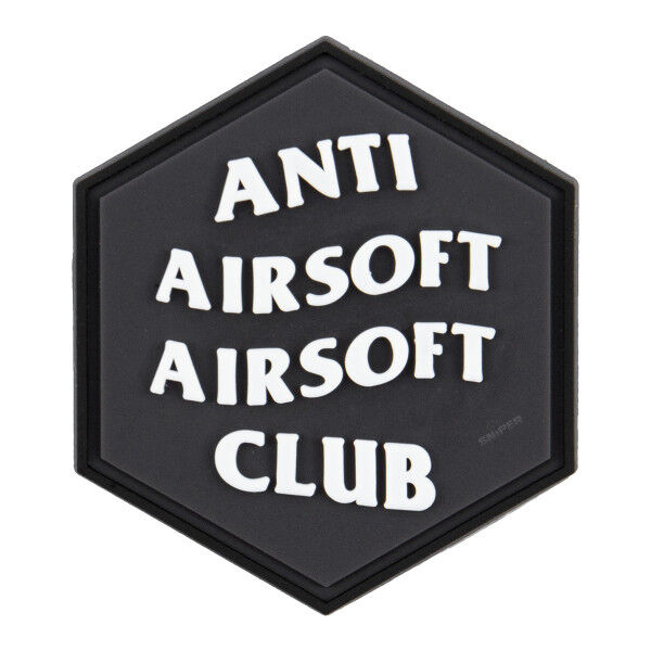 Hexagon 3D PVC Patch Anti Airsoft Airsoft Club - Bild 1