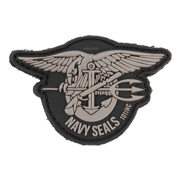 Navy Seals Patch PVC, grey - Bild 1