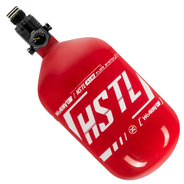 HK Army HSTL Carbon Fiber Tank w/ Regulator 68/4500, Red/White - Bild 1