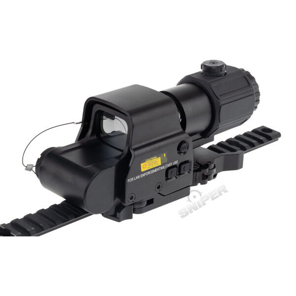 Reapo R558 Holo Red Dot Visier w/ 3x Magnifier, Black - Bild 1