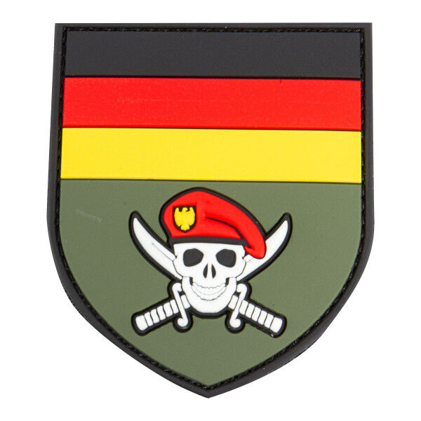 3D PVC Patch German Commando skull - Bild 1