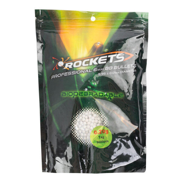 Rockets Professional 0,20g Bio BBs, 1kg Beutel - Bild 1