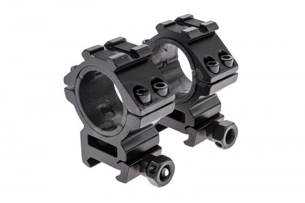 25mm/30mm Medium Top Rail Scope Mount, Black - Bild 1