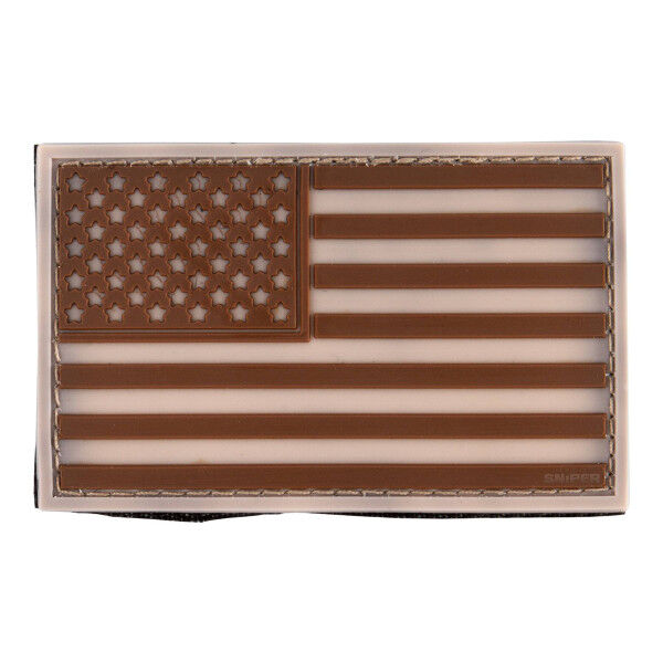US Flag Rubber Patch, desert - Bild 1