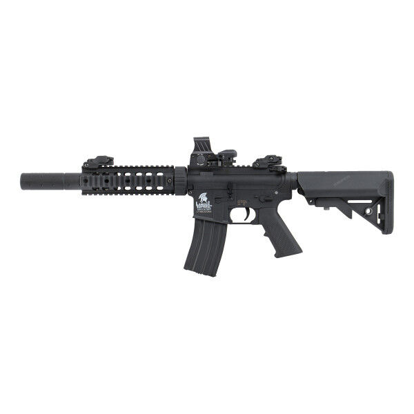 M4 SD ETU+Mosfet (S)AEG w/ Reflex Sight, Black - Bild 1