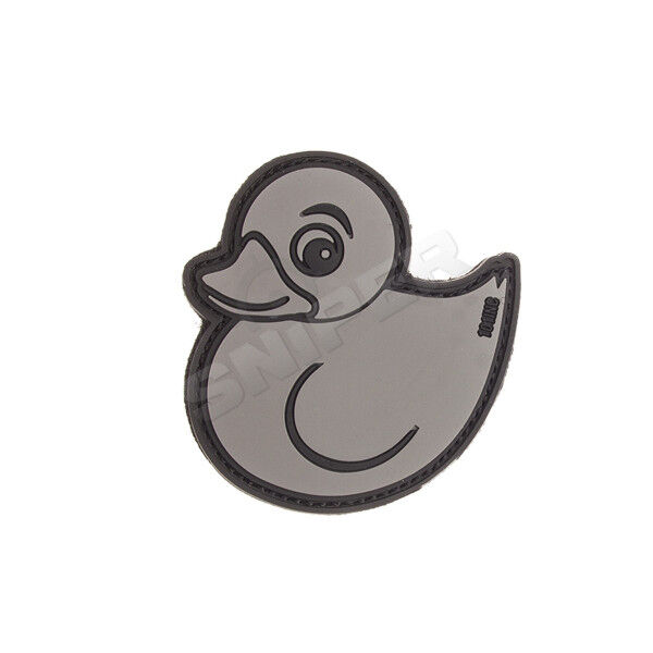 Rubber Duck PVC Patch, grey (B93) - Bild 1