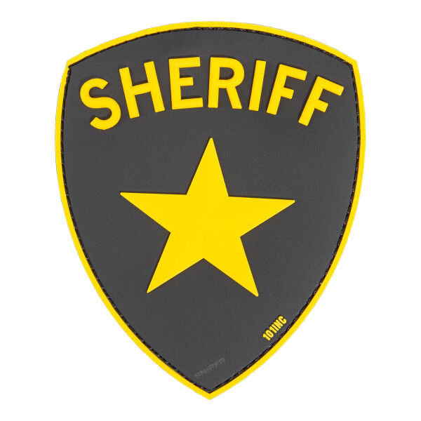 3D PVC Patch Sheriff, yellow - Bild 1