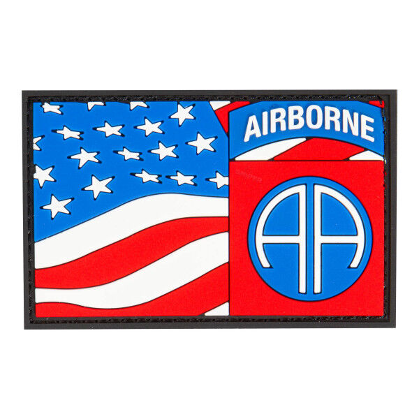 Patch 3D PVC 82nd Airborne flag - Bild 1