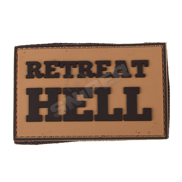 Retreat Hell PVC Patch, yellow (B45) - Bild 1