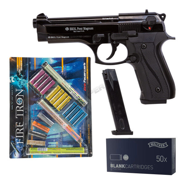 Silvester Bundle #1 EKOL Firat 9mm P.A.K. Schreckschusspistole, Black - Bild 1