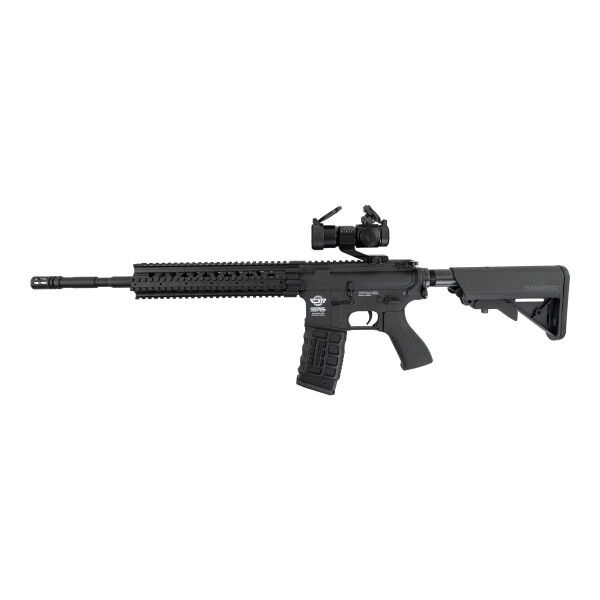 G&amp;G CM16 SRS ETU &lt; 0,5 Joule Softair Gewehr, Black - Bild 1