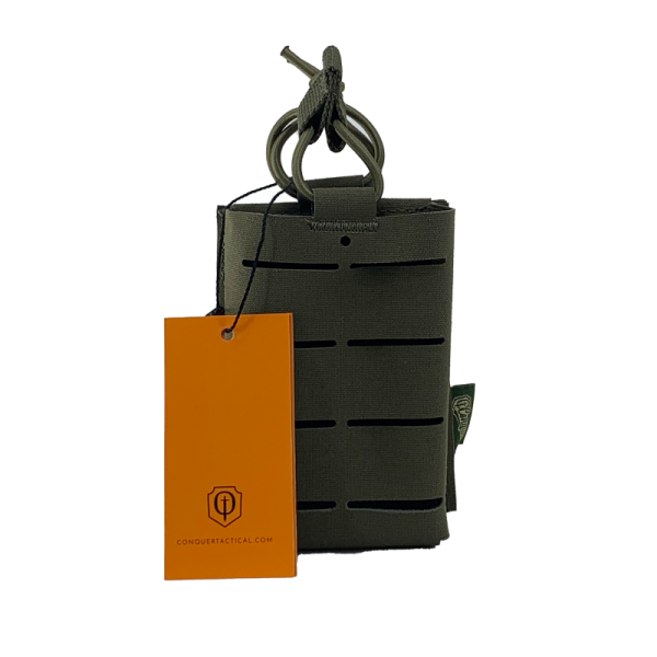 Conquer Laser-Cut Rifle Mag Pouch, Ranger Green - Bild 1