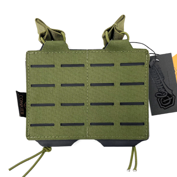 Conquer Double M4 Mag Pouch, OD - Bild 1