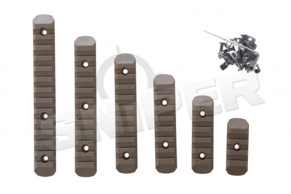 KeyMod &amp; M-Lok Polymer Rail Set, Tan - Bild 1
