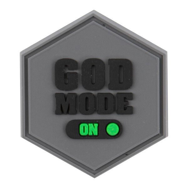 Hexagon 3D PVC Patch God Mode - Bild 1