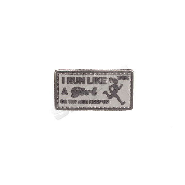 I run like... PVC Patch, grey (B103) - Bild 1