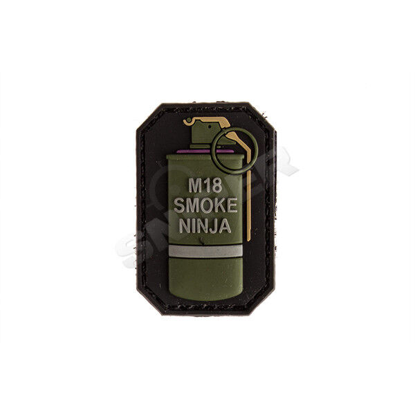 3D PVC Patch M-18 Smoke Ninja, violet (B166) - Bild 1