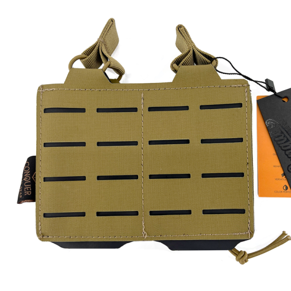 Conquer Double M4 Mag Pouch, Coyote - Bild 1