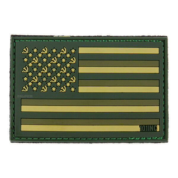 Sovjet Flag PVC Patch, green - Bild 1