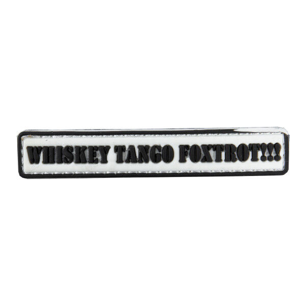 3D PVC Patch Whiskey Tango Foxtrot - Bild 1