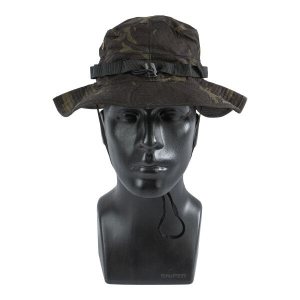 Boonie Hat Tactical, Black Camo - Bild 1