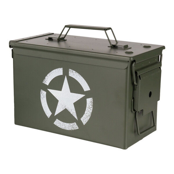 Cal. 50mm Ammo Box, US Army Star - Bild 1