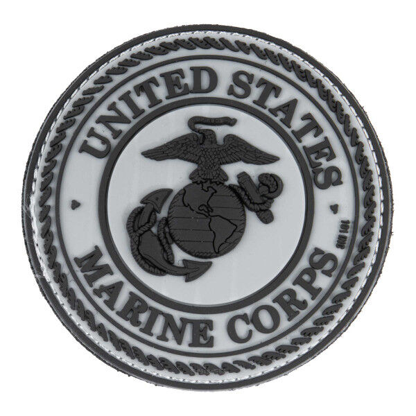 United States Marine Corps Patch PVC, grey - Bild 1