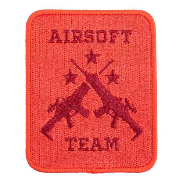 Patch Airsoft Team, Aufnäher Stoff, Red - Bild 1
