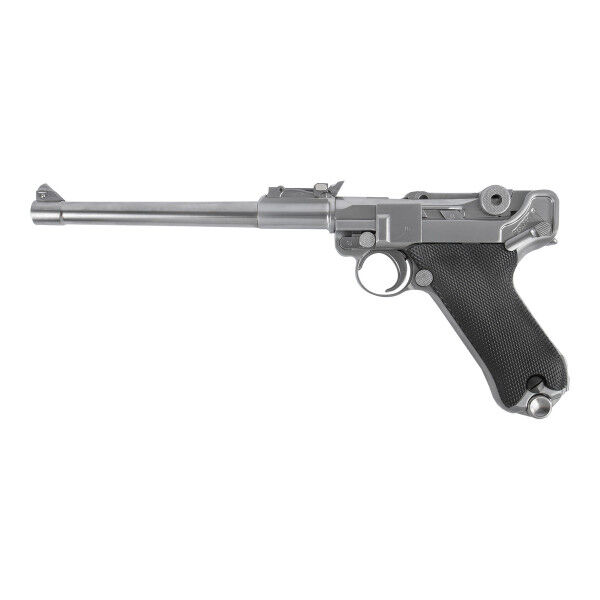 WE P08 8 Zoll Silver GBB Softair Pistole - Bild 1