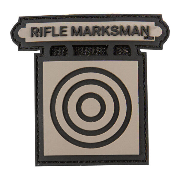 3D PVC Patch Rifle Marksman, grey - Bild 1