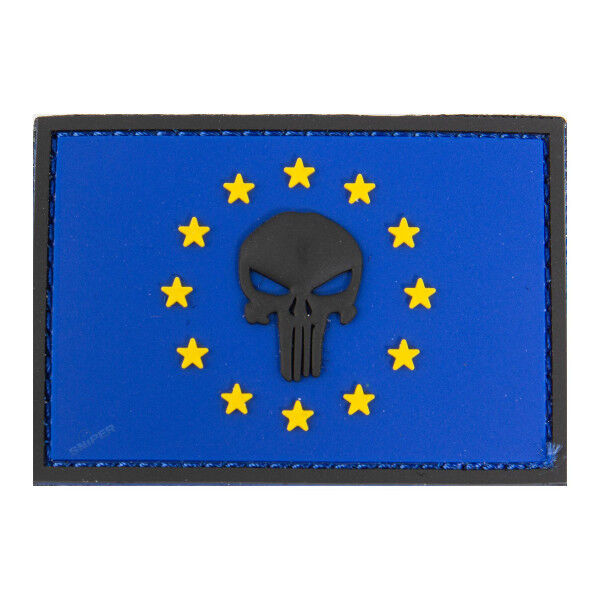 3D PVC Patch Punisher EU, blue - Bild 1