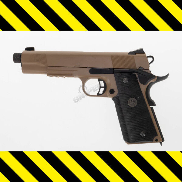 B-Ware KJ Works M1911 MEU TBC Full Metal Co2, Tan - Bild 1