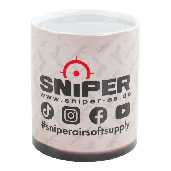 Sniper Fan Zauber Tasse, schwarz / weiß - Bild 1