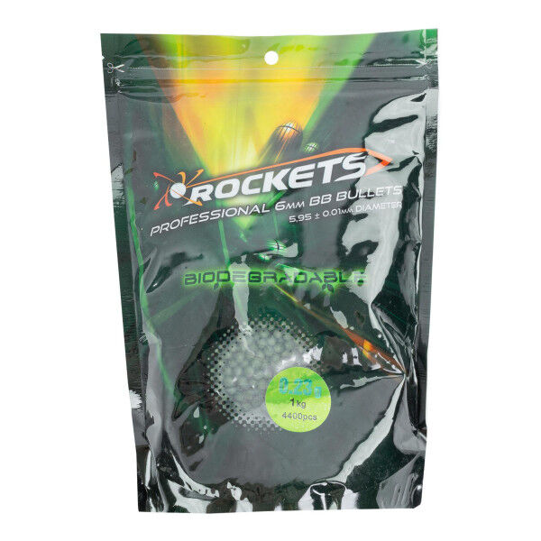 Rockets Professional 0,23 Bio BBs, 1kg Beutel, Dark Green - Bild 1