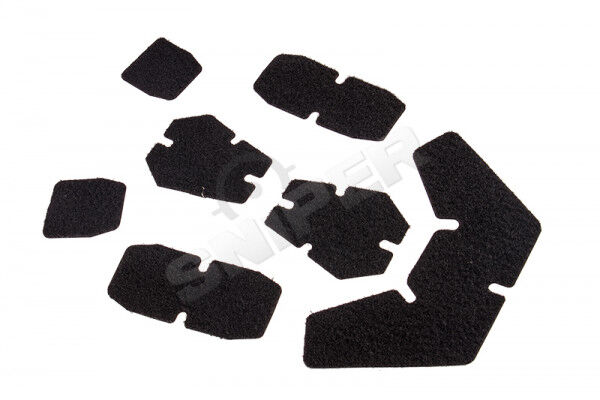 Klettflächen für Operator Helme, Black - Bild 1