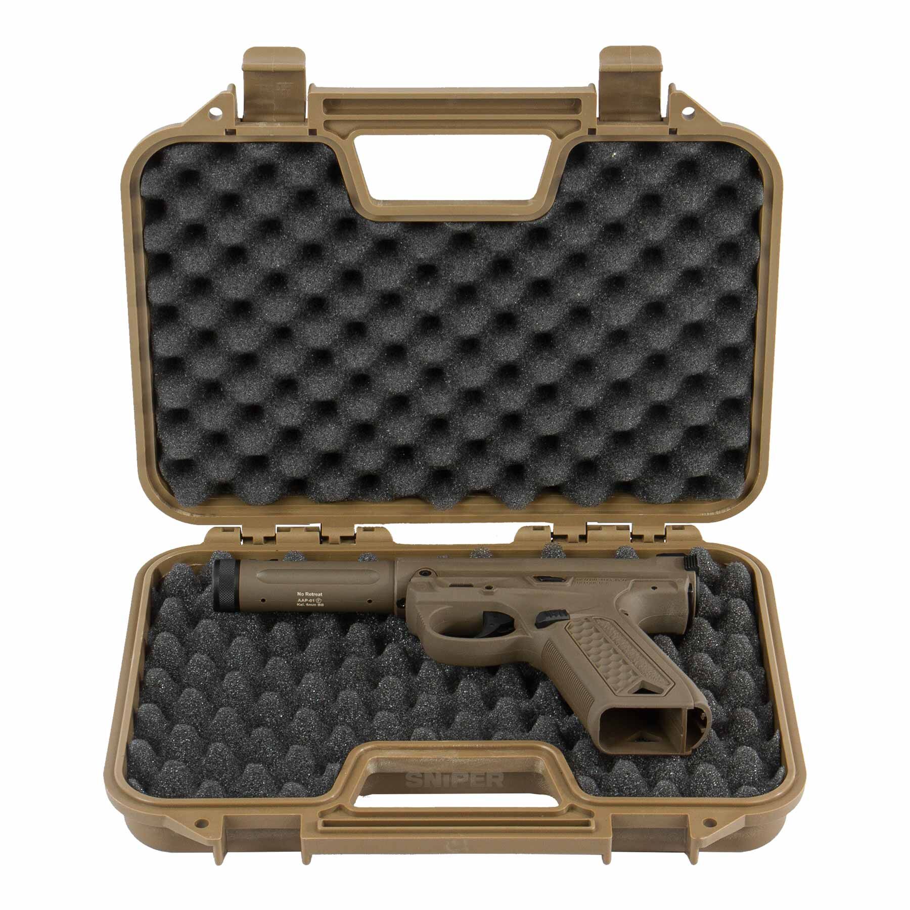 Reapo Pistolen Koffer 30x19 cm, black, Waffenkoffer, Waffenkoffer, MILITÄRAUSRÜSTUNG