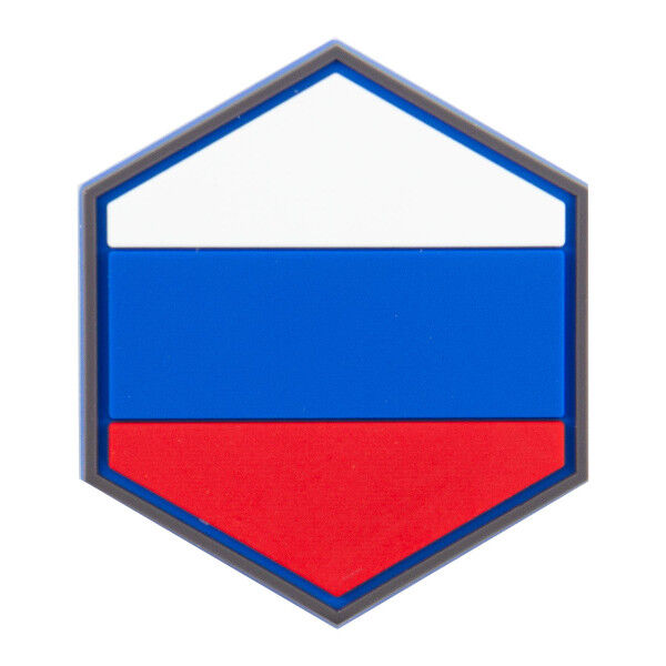 Hexagon 3D PVC Patch Russland - Bild 1