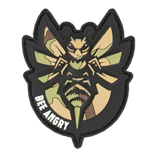Patch 3D PVC Bee Angry, woodland - Bild 1