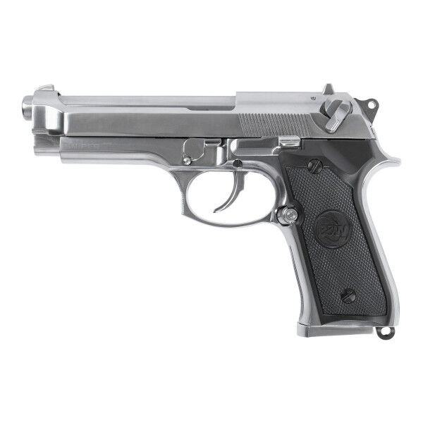 B&amp;W Elite M92 Full Metal Silver GBB Softair Pistole - Bild 1