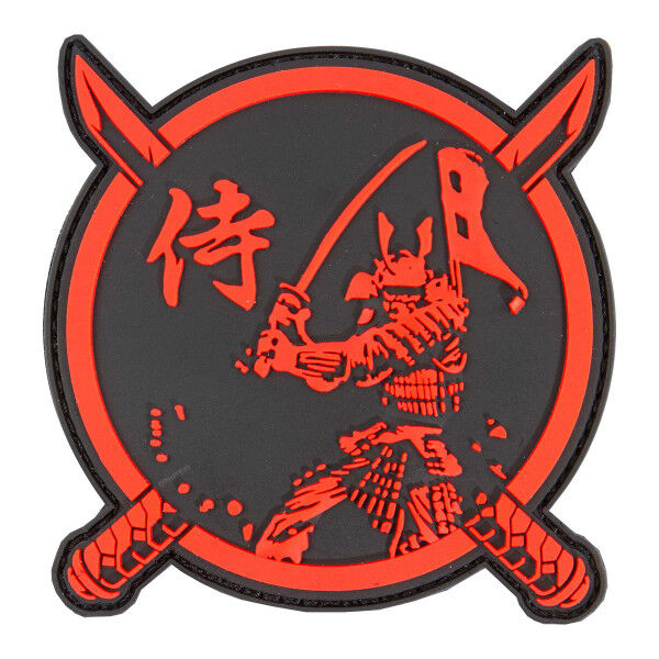 Patch 3D PVC Samurai Warrior, red - Bild 1