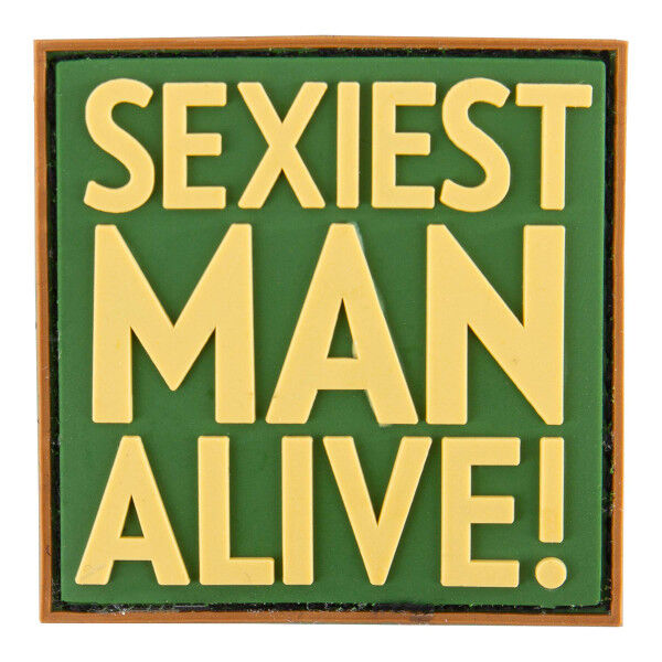 Patch 3D PVC Sexiest Man Alive, Green - Bild 1