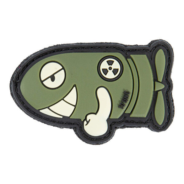 Patch 3D PVC Funny torpedo, green - Bild 1