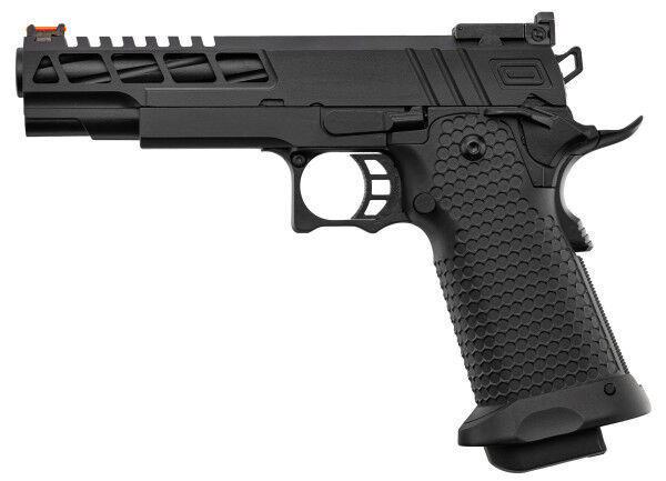 Golden Eagle 5.1 Hi-Capa Vented GBB Airsoft Pistole, Black - Bild 1