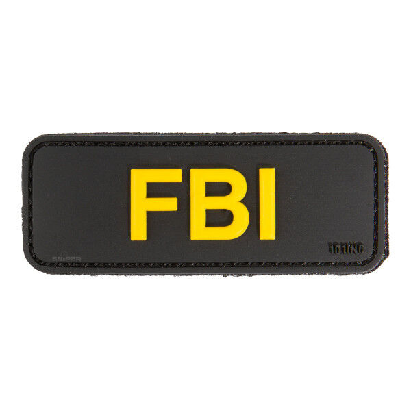 3D PVC Patch FBI, black - Bild 1