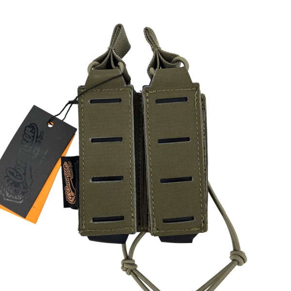 Conquer Double Pistol Mag Pouch, Ranger Green - Bild 1