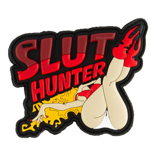 Patch PVC Slut Hunter, rot - Bild 1