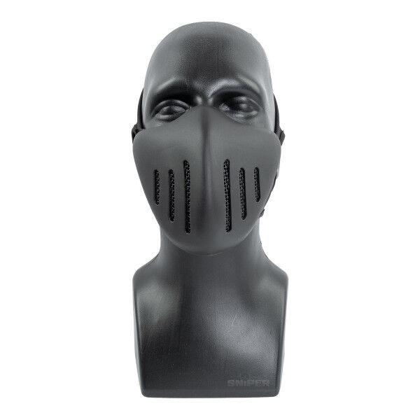 Trooper Half Face Mask, Black - Bild 1
